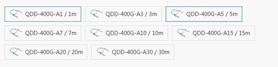 كابل بصري نشط متوافق مع Mellanox QDD-400G-A10 لنقل البيانات السريع