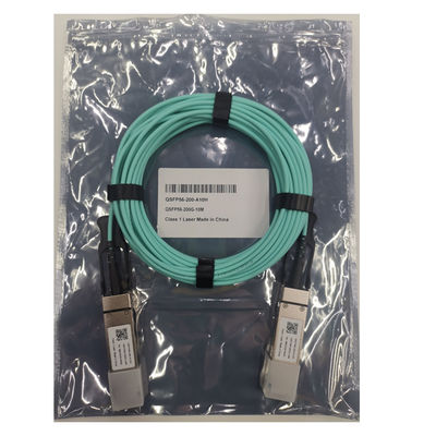 كابل الألياف النشطة 200 جيجابايت / ثانية للتوافق مع Mellanox MFS1S00-H010E MFS1S00-H015E