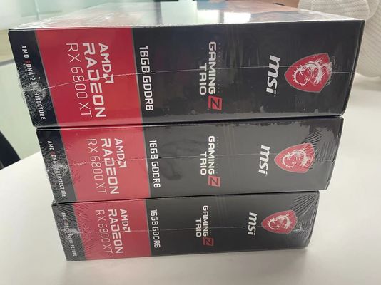 بطاقة GPU GDDR6 256 بت بطاقة RX 6800 XT 2NS لعبة الفيديو