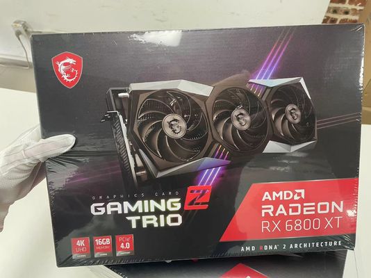 بطاقة GPU GDDR6 256 بت بطاقة RX 6800 XT 2NS لعبة الفيديو
