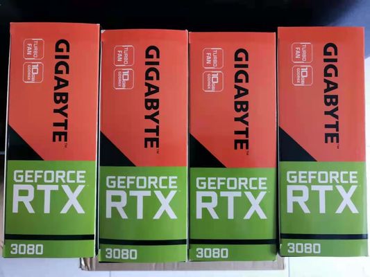 1710Mhz بطاقة GPU مع ساعة أساسية جيجابايت GeForce RTX 3080 بطاقة فيديو الألعاب