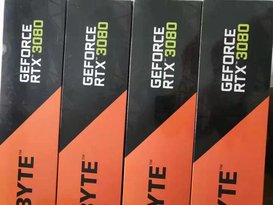 1710Mhz بطاقة GPU مع ساعة أساسية جيجابايت GeForce RTX 3080 بطاقة فيديو الألعاب
