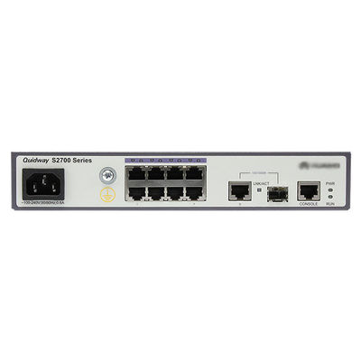 S2700-9TP-SI-AC 8 منفذ إيثرنت 10/100 جهاز تحويل الشبكة بقدرة التبديل 32 جيجابت / ثانية