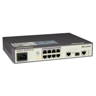 S2700-9TP-SI-AC 8 منفذ إيثرنت 10/100 جهاز تحويل الشبكة بقدرة التبديل 32 جيجابت / ثانية