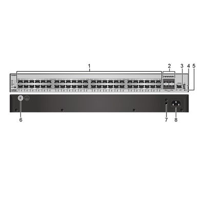 176Gbps/432Gbps POE شبكة يُحوّل S5735-L48P4X-A1 مع توجيه IP